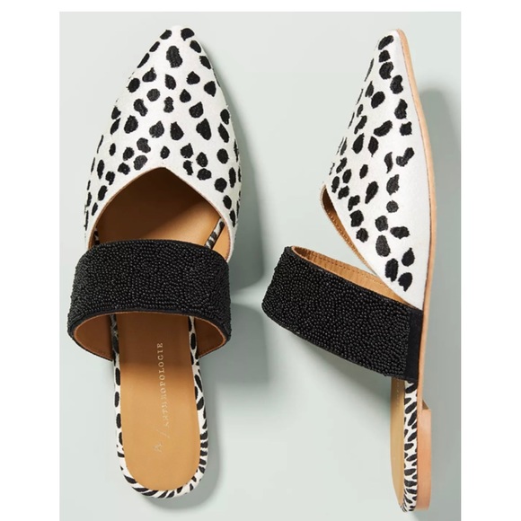 Anthropologie Paz Beaded Backless Mules EUC - Picture 12 of 12